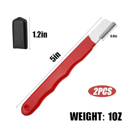 2pcs Pocket Blade Sharpener, Premium Wolfram Steel Garden Tool Sharpener Multipurpose Usage Knife Sharpener for Pruning Shears Hatchets Scissors Sickle Fence Shears