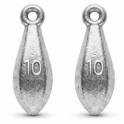 Bank Sinkers Fishing Weights, No-Roll Hexagonal, Surf & Catfish Saltwater - style: 10 Ounce-2pcs