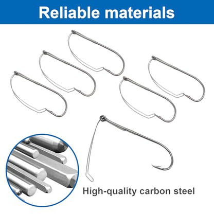 Weedless Wacky Rig Hooks - Super Strong Bass Fishing Hooks with Wire Guard, Sharp High Carbon Steel Metal Hooks for Freshwater & Saltwater - size: 1/0