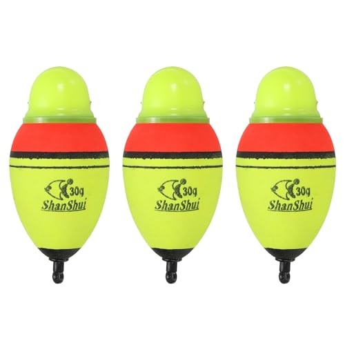 PATIKIL Lighted Fishing Slip Bobber, EVA Green Red LED Light Up Fishing Float for Night Fishing - style: 1oz
