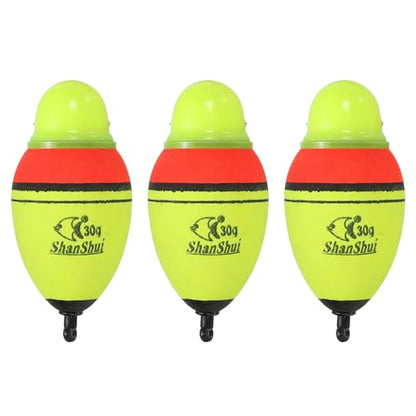 PATIKIL Lighted Fishing Slip Bobber, EVA Green Red LED Light Up Fishing Float for Night Fishing - style: 1oz