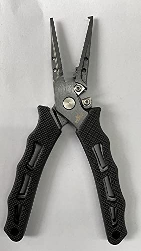 Fishing Pliers, 7.5", 420 Stainless Steel, Rubber Grip, Corrosion Resistant
