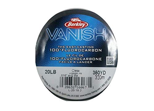Berkley Vanish Fluorocarbon Fishing Line/Leader Material - color: Clear - Vanish, size: 250yd, style: 8 Pounds