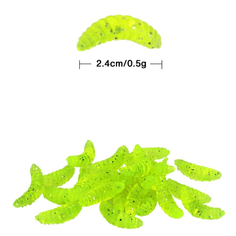 100pcs Fresh Water Fishing Bait, Soft Plastic Worms Lures, Bass Fishing Worms Lures Soft Baits
