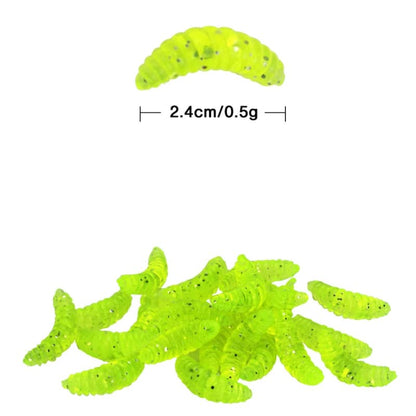 100pcs Fresh Water Fishing Bait, Soft Plastic Worms Lures, Bass Fishing Worms Lures Soft Baits