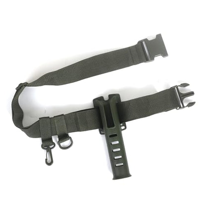 Slide-in Fishing Rod Hip Holster: 2pcs Hands-Free Waist Rod Holder Pole Gear with Stash Pocket for Fly & Bank Fishing - color: Black tube