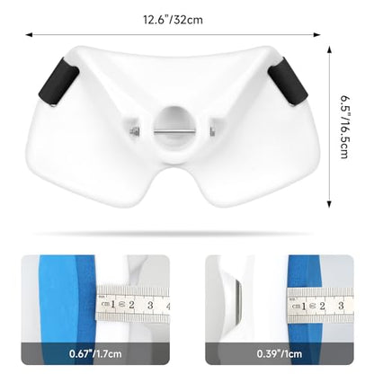 SANLIKE Fishing Belt Rod Holder Adjustable Fishing Fighting Waist Belt with EVA Padded Great Plastic Material Fighting Belt - color: White