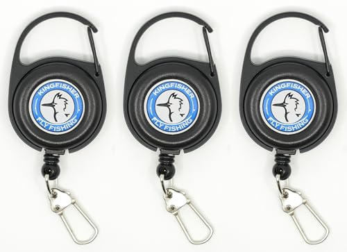 Kingfisher Fly Fishing Zinger Retractor 3 Pack