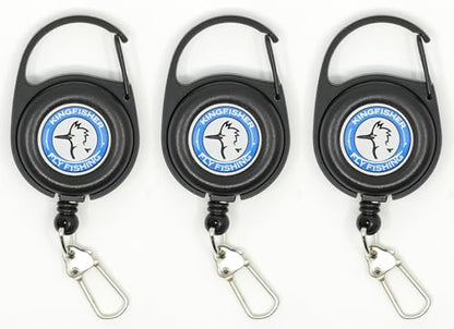 Kingfisher Fly Fishing Zinger Retractor 3 Pack