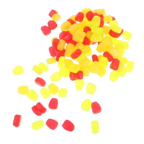 iplusmile 150pcs Soft Silicone Artificial Fake Corn Fishing Lures with Lifelike Shape, Floating Baits for Multiple Fish Species and Trout, Suitable for Freshwater and Saltwater Fishing