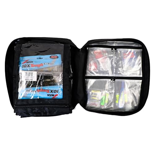 YakAttack 14” x 12” HD Bait Binder | Large Soft Bait Organizer & Fishing Lure Storage Case | Heavy-Duty Imported Tackle Bag for Plastics, Tools & Gear | Ideal for Kayak & Boat Anglers | Fishing Wallet