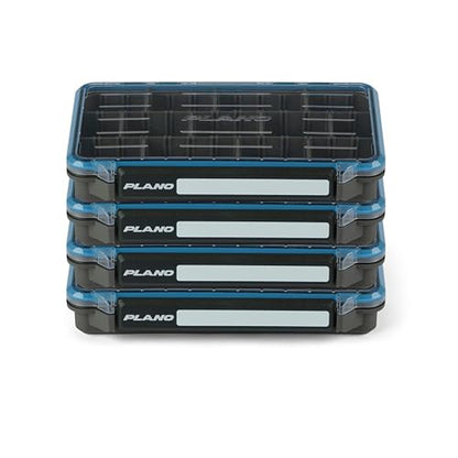 Plano StowAway 3600 Waterproof Stow Tackle Box, 4-Pack, IPX7 Waterproof Rating, with Rustricor, Single Latch Design, Transparent DuraView Lid, Storage for Fishing Bait, Lures and Gear - size: 3600 4-Pack, style: Regular - New Model