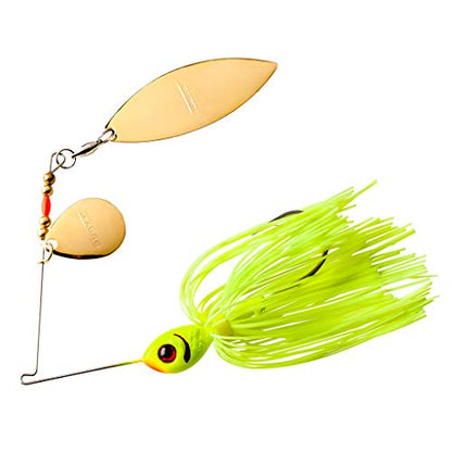 Booyah Blade Spinner-Bait Bass Fishing Lure - color: Chartreuse, style: Tandem (3/8 Oz)