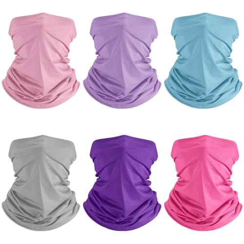 Geyoga Summer UV Protection Cooling Neck Gaiter | Sunscreen Breathable Face Scarf Bandana Mask Neck Gaiter for Outdoor Fishing Hiking Camping - color: Cute Colors
