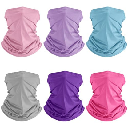 Geyoga Summer UV Protection Cooling Neck Gaiter | Sunscreen Breathable Face Scarf Bandana Mask Neck Gaiter for Outdoor Fishing Hiking Camping - color: Cute Colors