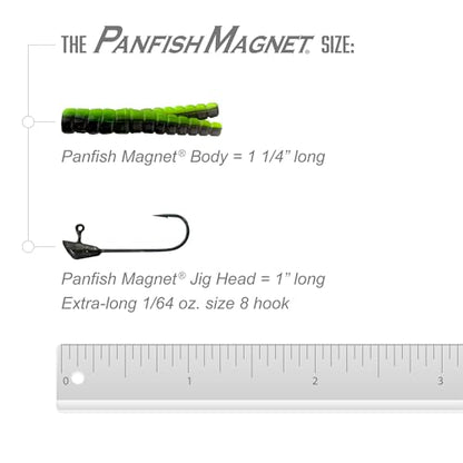 Trout Magnet 82 Piece Panfish Magnet Kit, with A Longer Shad Dart Hook, Includes 70 Split Tail Grub Bodies, 12 Black Size 8 Mustad Hooks, Catches All Types of Fish