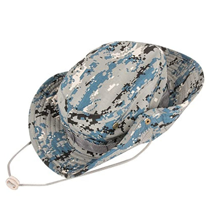 Sun Hats for Men Women Bucket Hat UPF 50+ Boonie Hat Foldable UV Protection Hiking Beach Fishing Summer Safari - color: 1pack-blue-1