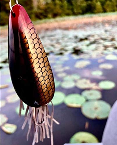 Heddon Moss Boss Topwater Fishing Lure - Glides Through Heavy Cover - color: Black Scaled, size: 1/4 oz
