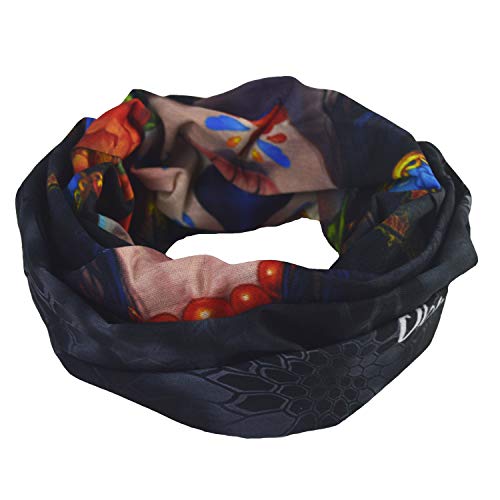 Obacle Skull Face Mask for Women Dust Wind Sun Protection Rave Festival Riding - color: Human Face Black Nose Tear Lips