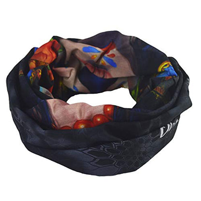 Obacle Skull Face Mask for Women Dust Wind Sun Protection Rave Festival Riding - color: Human Face Black Nose Tear Lips
