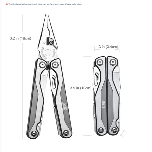 SQT2048-A 19-in-1 Multitool, Gifts for Men, Foldable & Self-Locking, Professional Multitool for DIY, Outdoor Camping, and Home Repairs... - style: SQT2048-A