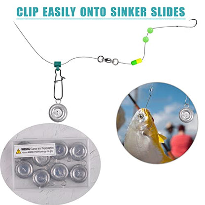 Disc Sinkers Fishing Weights Coin Sinkers Saltwater Surf Fishing Weights Bottom Fishing Drifting Trolling Catfishing Fishing Sinkers Weights Saltwater Tackle 1oz 2oz 3oz 4oz 5oz 6oz 8oz - style: 2oz-8pcs