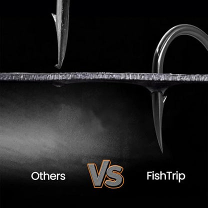 FishTrip Octopus Baitholder Fishing Hooks, 50/100pcs Bait Holder Hook Sharp Double Barbed High Carbon Steel Offset Circle Hooks Live Bait Fish Hooks for Freshwater Saltwater Size 8-5/0 - size: 3/0#_100pcs