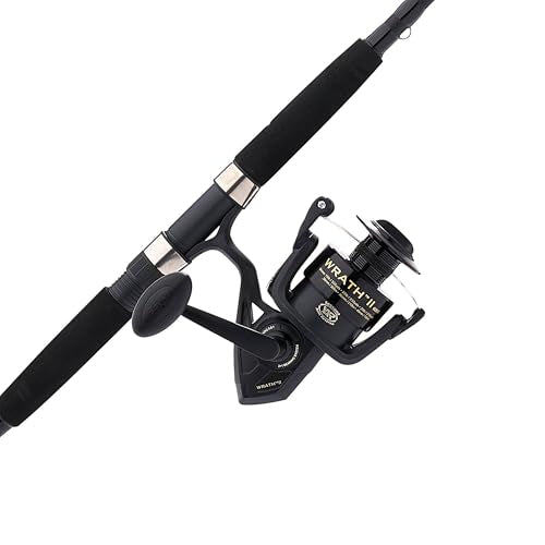 Penn Wrath II Spinning Reel and Fishing Rod Combo - size: 6000 Size Reel - 9' - Medium Heavy - 2pc
