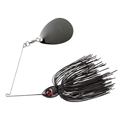 Booyah Moontalker Spinner-Bait Bass Fishing Lure - color: Black, size: 3/4 oz