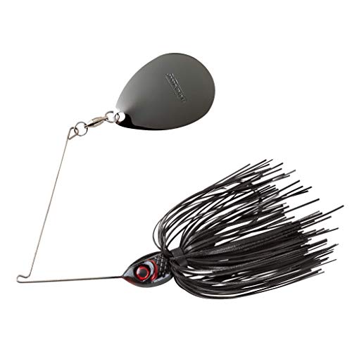 Booyah Moontalker Spinner-Bait Bass Fishing Lure - color: Black, size: 3/4 oz