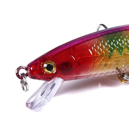 Fishing Lures Kit Mix Includes Minnow Popper Crankbait and Fish Hook for Fishing Saltwater Freshwater Trout Bass Salmon - color: 30APCS