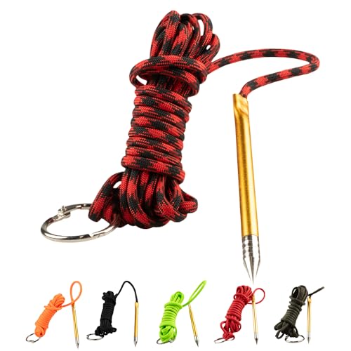 Fish Stringers – 10- & 20-Foot Lengths – 30+ Colors to Choose from! - color: Black Widow, size: 10 feet