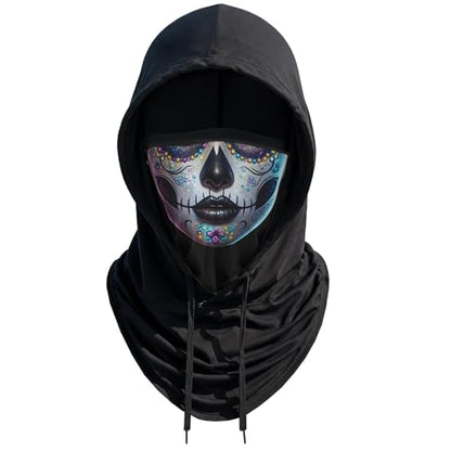Skull Balaclava Hat for Women Men Sun UV Protection Summer Cooling Full Face Mask Cycling Hiking Fishing Outdoor Sports - color: Skull 07