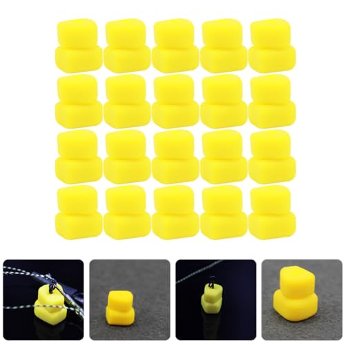 Tofficu 100pcs Artificial Fishing Baits Corn Grain Lures Simulation Soft Lures Floating Beads for Carp and Trout Freshwater Saltwater Fishing Equipment