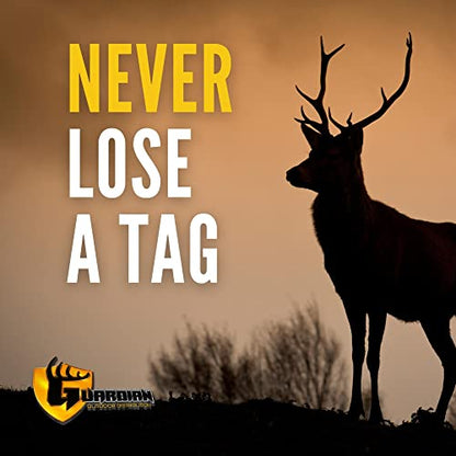Hunting License Holder and Tag Holder - Waterproof and Zip Ties Included for Securing, Great for Deer, Turkey, Elk (3 pack)