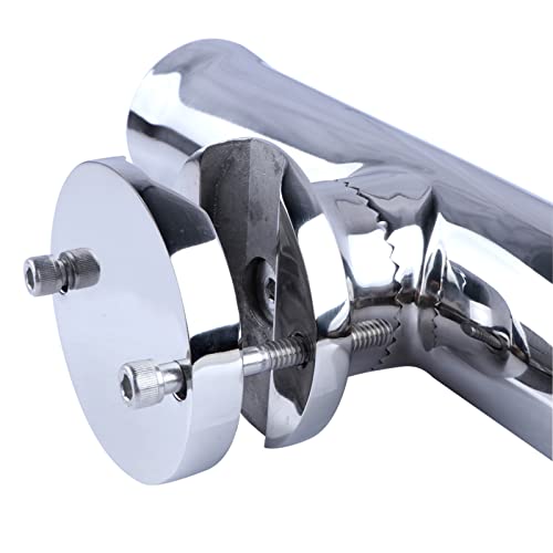 Fishing Rod Holders for Boat, 2 Pack Stainless Steel Tournament Style Boat Rod Holder Clamp for Boat 1-1/4" to 2" Rail with Gimbal Pin