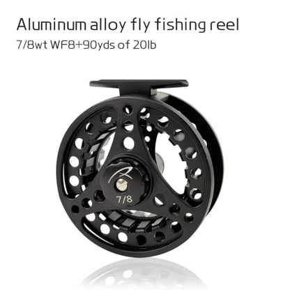Telescopic Fly Fishing Rod and Reel Combo Kit Carbon Fiber Complete Fly Fishing Set - size: 10FT 7/8WT