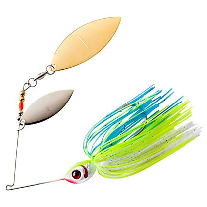 Booyah Blade Spinner-Bait Bass Fishing Lure - color: Citrus Shad, style: Double Willow (1/2 Oz)