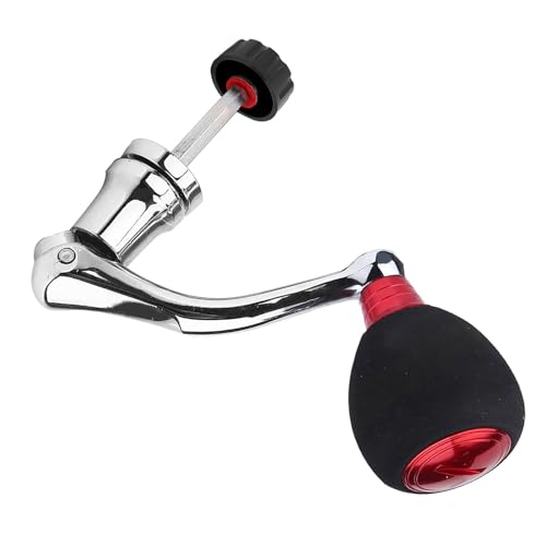 Fishing Reel Handle, Metal knobs Handle Grip Fishing Reel Rocker Arm Grip (Red-2000/3000) Fishing Reel Handle Reel Replacement Handle Fishing Reel Handle Replacement Reel Handle