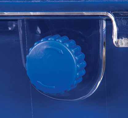 Flambeau Outdoors 502HD HD Tuff Box 500 with Zerust Anti-Corrosion Liner, Dry Box Storage, Large, Blue/Clear - size: Large