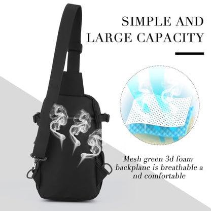134 Pcs Black Sling Backpack Fishing Kit - All-in-one Tackle Set, Lures, Pliers, Lip Gripper, Scale Fishing Gear and Equipment for Men Adults