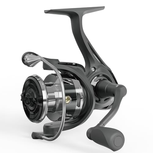 Fishdrops Rhino Spinning Reel, UP to 22LBs Drag & 7+1 BB Fishing Reel, CNC Aluminum Spool & Ultra-Lightweight Handle, for Fresh and Saltwater, 6.2:1 High Speed Gear Ratio - size: Size4000
