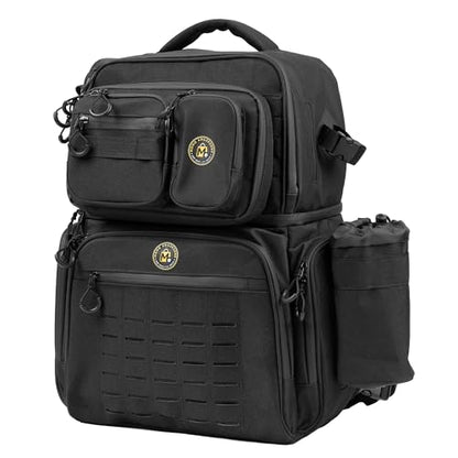 Fishing Backpack with Waterproof Zippers, Detachable waist bag, Cooler compartment – 900D Water-Resistant, Rod Holder, Charging Port, Fits 8 Tackle Boxes, 40L Large Capacity, Outdoor Gear Organizer