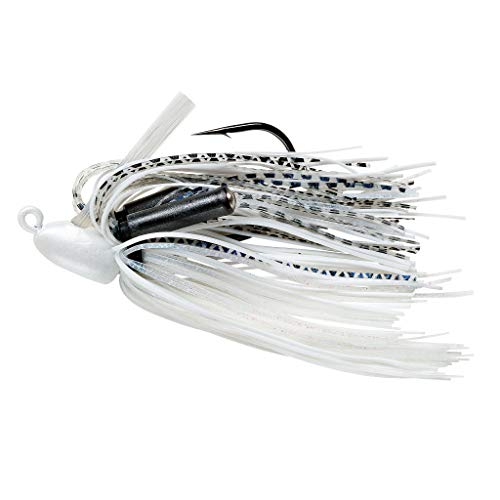 Booyah Boo Jig Bass Fishing Lure with Weed Guard - color: White Shad, style: Boo Jig (1/2 Oz)