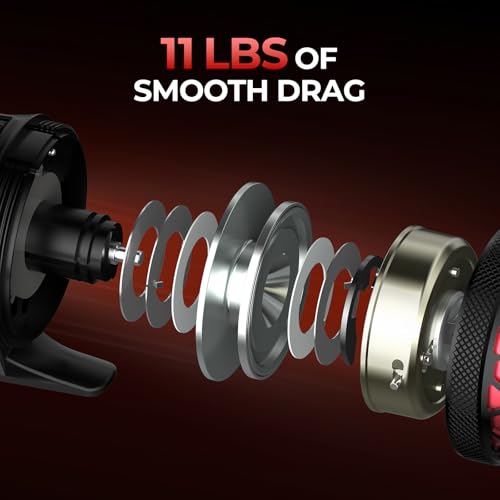 KastKing Brutus Twin-Tip Fishing Rod and Reel Combo, Baitcaster, Spinning & Spincast Combo, IM6 Graphite 2-Piece Rod with Backup Tip Section, EVA Handle, Durable & Sensitive, Freshwater Fishing - size: 30 Reel,6'6" M(2 Pcs + Extra Tip), style: ‎spincast