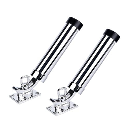 Made Set of 2 Fishing Rod Holder, 316 Stainless Steel Adjustable Fishing Pole Holder, Marine Deck Mount Trolling Rod Holder for Boat Ship Yacht - style: Style A-4177