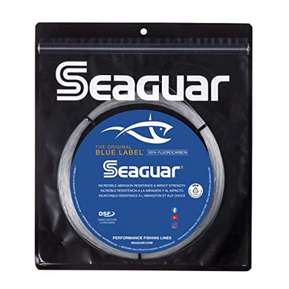 Seaguar Blue Label Big Game Saltwater Fishing Leader Line, 100% Fluorocarbon - size: 30 meters/100lbs