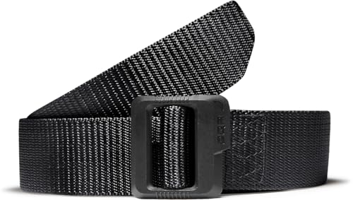 CQR Tactical Belt, Military Style Heavy Duty Belt, Webbing EDC Quick-Release Buckle - color: 2pack Dura Nylon Black/Khaki, size: X-Large