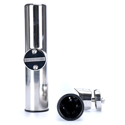 Amarine Made 2pcs Stainless Clamp on Fishing Rod Holder for Rails 7/8 Inch to 1 Inch