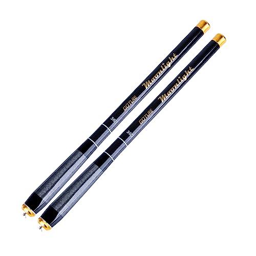 Goture Telescopic Tenkara Fishing RodPortable Hand Fishing Poles 12-24Ft | Reinforced ultralight blank resists cracking on hard runs; ideal all-round length for stream, pond & lake bank fishing - color: 2 Piece Moonlight Series (Not Include Extra Tips), s